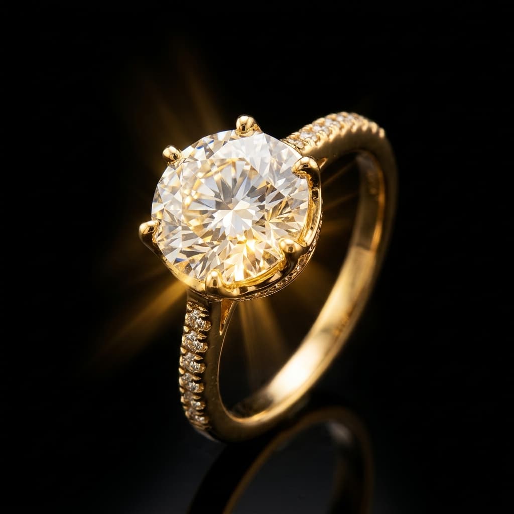 Luxury diamond ring — hero piece
